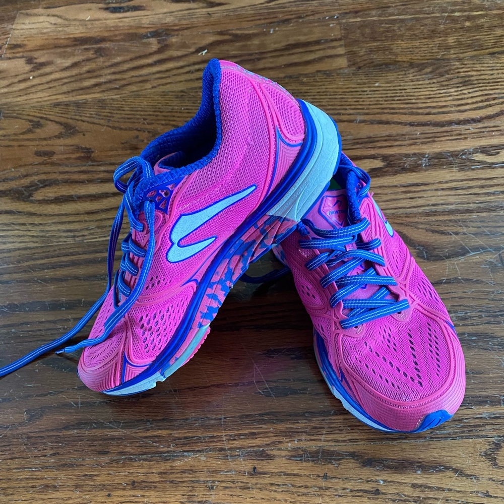 Newton Pink and Blue Athletic Shoes